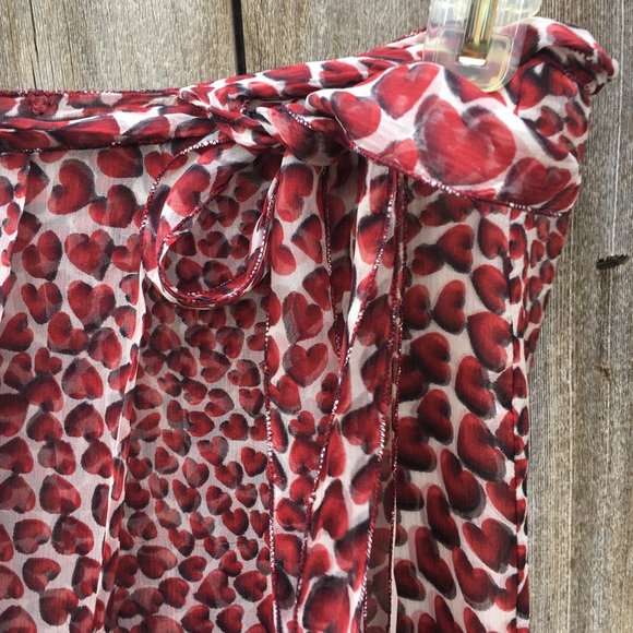 Vintage Prada ss2000 Heart Silk Wrap Skirt 42 RARE - Picture 2 of 8